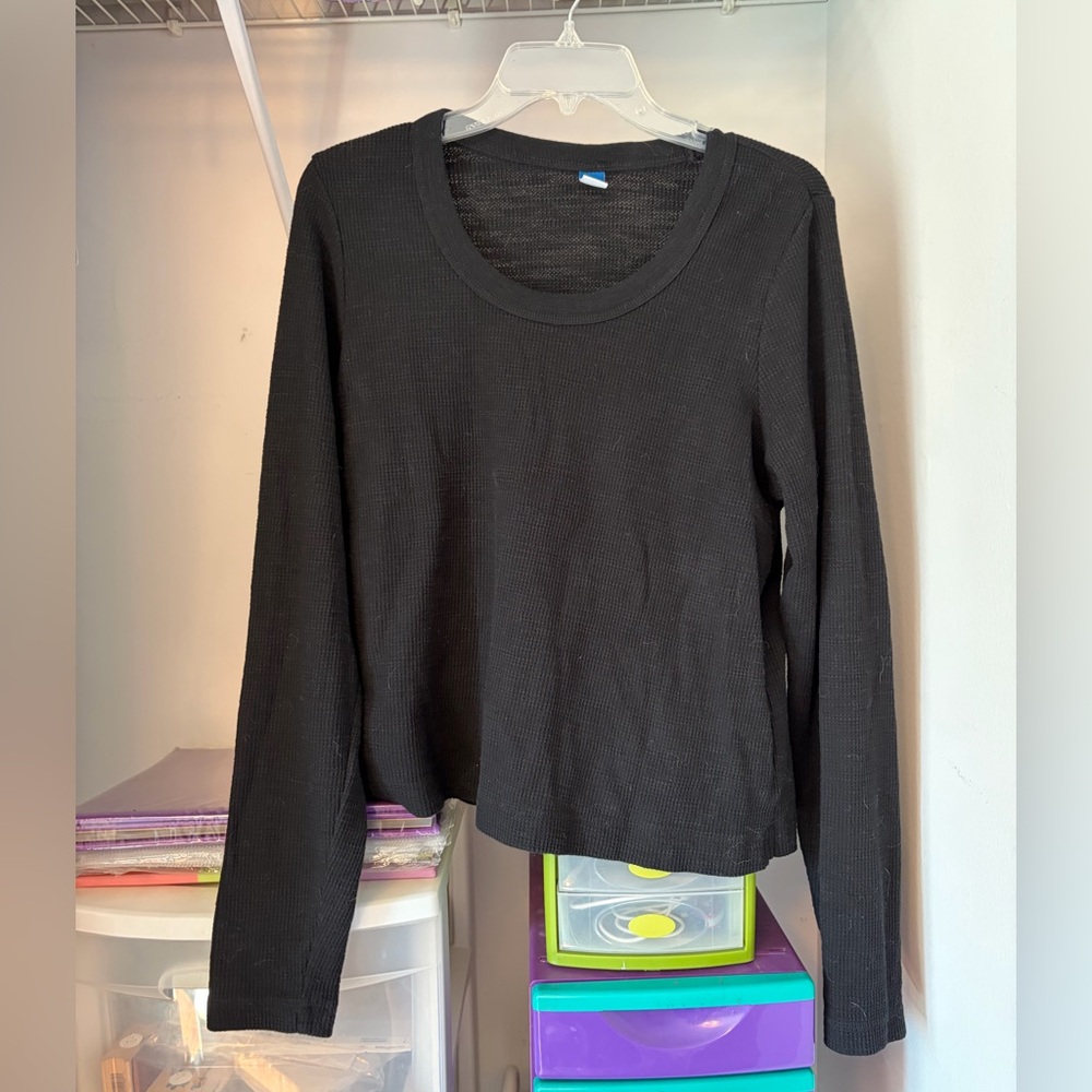 Tall Long Sleeve Waffle Shirt Old Navy
